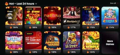 Hot games at Spinaro